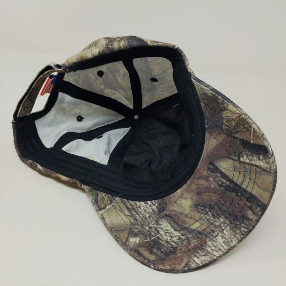 Menard's Men's Camo Strapback Hat Brown Green Adjustable Embroidered Logo #27 - Picture 10 of 11
